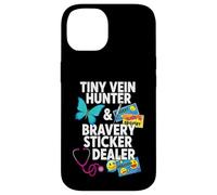 Tiny Vein Hunter Bravery Sticker Dealer Pediatric Nurse Case for iPhone 14