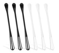 Tiny Whisk Mini Whisk Too Multifunctional Small Whisks for Cooking Stainless-Steel Mini Spoon 6pcs Long-Handle Espresso Whisk for Commercial Home Blending Whisking Beating Ingredients Mixing Sauces
