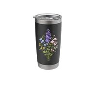 Tiny Wildflower Bloom Minimal Floral Botanical Nature Stainless Steel Insulated Tumbler