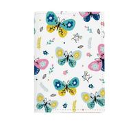 Tiny Wildflowers Passport Cover Pu Leather Travel Wallet and Document Holder Travel Gift Womens Holiday Essentials Holiday Ducument Holder for Passports ID Card Tickets Money Boarding Passes