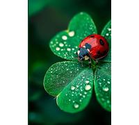 "Tiny Wings, Big Thoughts: Lined Journal | 6x9 Inch Notebook with 100 Pages | Cute Ladybug-Themed Design for Women, Nature Lovers, and Dreamers