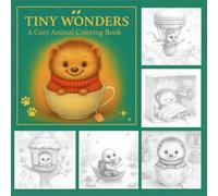 Tiny Wonders: Cute Animals, Sweet Moments & Magical Worlds - A Cozy Grayscale Coloring Adventure