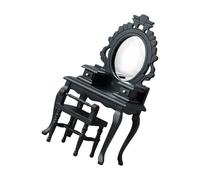 Tiny Wooden Room Furniture Set 1/12 Scale Traditional Dresser Stool Realistic Design for Creative Play Wooden Miniature Furniture for Collectors