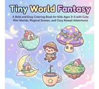 Tiny World Fantasy: A Bold and Easy Coloring Book for Kids Ages 3-5 with Cute Mini Worlds, Magical Scenes, and Cozy Kawaii Adventures