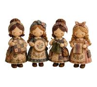 Tiny Worlds Collection Patchwork DIY Kit,Felt Doll Sewing Craft, Beginner Friendly,Includes All Materials,Multiple Themes,for Beginners Holiday & Birthday Gifts (Sewing Circle)