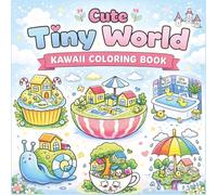 Tiny Worlds Cute & Comfy Coloring Book: adult/teen coloring book Featuring Adorable worlds (Tiny Worlds Coloring Book)