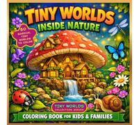 Tiny Worlds Inside Nature: A Cozy Fantasy Coloring Book Featuring Hidden Villages, Magical Forests, Mushroom Homes, Cloud Cities, and Nature-Inspired ... Teens, and Adults (Tiny Worlds Collection)