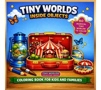 Tiny Worlds Inside Objects: A Whimsical Coloring Book Featuring 50 Hidden Miniature Worlds Inside Everyday Objects | Fun & Relaxing for Kids, Teens & Adults (Tiny Worlds Collection)