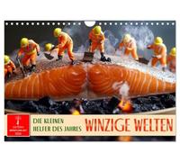 Tiny worlds - the little helpers of the year UK-Version (Wall Calendar 2026 DIN A4 Landscape), CALVENDO 12 Month Wall Calendar