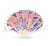 TINYAT Holographic Seashell Bum Pack for Women Waterproof Fanny Waist Pack Cute Belt Bag with Adjustable Strap for Outdoor Dating Party Travel,T1956XC