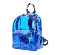 TINYAT Small Clear Backpack for Women Men Waterproof Transparent Backpack PVC Clear Daypack for School,Stadiums,Concerts