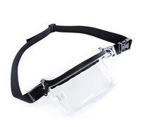 TINYAT Small Clear Bum Bag Fanny Pack Stadium Approved for Women Clear Belt Bag Waterproof Mini Transparent Waist Pack for Concerts, Sports