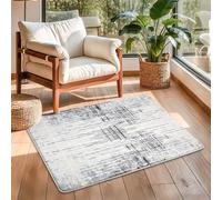 Tinyboy-hbq Area Rug Living Room Rugs Grey Modern Luxury Rug Soft Short Pile Carpet Modern Style Decorative Rugs for Living Room Bedroom (Grey/Beige, 80 x 120 cm)