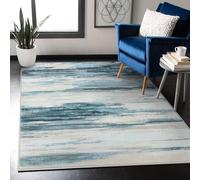 Tinyboy-hbq Rugs Living Room 120x160cm, Modern Soft Rug Bedroom Non Slip Short Pile Blue Large Abstract Area Rugs Carpet Home Decor