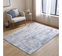 Tinyboy-hbq Washable Rugs Living Room Modern Area Rugs Non Slip Abstract Rug Soft Short Pile Rugs for Bedroom Large Living Room Rug Carpet (Abstract Light Blue/Multi, 80 x 120 cm)