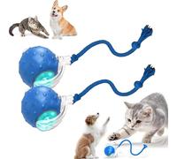 Tinyfetch Interactive Dog Cat Toys Balls,Interactive Dogs Toys,360° Smart Automatic Rolling Electric Dog Ball Toys,Fast Moving Balls Toys,Rechargeable,Boredom Relief for Pets (2 Pcs)