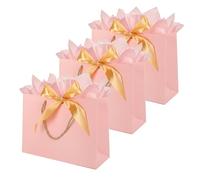 TINYFUTURE 3 pcs gift bags bulk, Large Gift Bag with Handles & Ribbon 3 Tissue Papers, Luxury Bag for Anniversary Birthday Wedding Christmas Holiday Presents