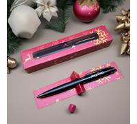 TinyGift Personalised Executive Pen Gift Set, Professional Metal Ballpoint Pens with Custom Engraving, Black and Rainbow Finish, Pen Box, Corporate Christmas 2025 Gift BlackFriday