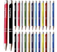 TinyGift Up to 500 Personalised Pens Bulk Ballpoint Pens Multi-coloured Custom Pens Free Engraved Message,Office Gifts for Business(Spray Paint) (Pen Style 1)