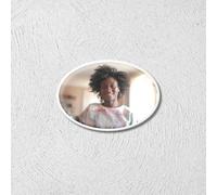 Tinykniv 1-3'' Oval Personalized Ceramic Memorial Photo - Waterproof Kiln Fired Italian Porcelain Portrait for Cremation Urns, Grave Keepsakes, or Pet Memorials