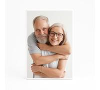 Tinykniv 7-10'' Rectangular Ceramic Memorial Photo - Weatherproof Kiln-Fired Italian Porcelain Portrait for Monument, Wall Tribute or Cemetery Display