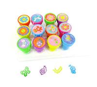 TINYMILLS 12 Pcs Spring Flowers Butterfly Stamp Kit for Kids Self Inking Stamps Gift Stocking Stuffers Easter Basket Filler
