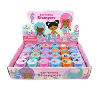 TINYMILLS 24 Pcs Rainbow Mermaid Stampers for Kids