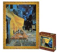 TINYOUTH 1000 Pieces Puzzle for Adults, 《Cafe Terrace at Night》Museum Collection Jigsaw, 50x70CM 2mm Thick Famous Oil Painting Puzzle, Stress Reliever Staycation Kill time for Adults Kids 14+