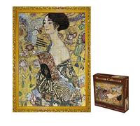 TINYOUTH 2000 Pieces Puzzle for Adults, 《Lady with Fan》Museum Collection Jigsaw, 70x100CM 2mm Thickness Famous Oil Painting Puzzle, Stress Reliever Staycation Kill time for Adults Kids 14+