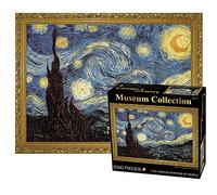 TINYOUTH 2000 Pieces Puzzle for Adults, 《Starry Night》Museum Collection Jigsaw, 70x100CM Famous Painting Puzzle, Stress Reliever Staycation Kill time for Adults Ages14+