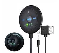 TINYOUTH USB FM Transmitter, Bluetooth FM Receiver Car Audio Transmitter with AUX/FM Channels 87.5/95.0/108.0, Memory Function, Magnetic LED Display, Hands-free Call