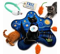 Tinyroo Tales® Interactive Cat Toy For Indoor Cats, Kitten Toys, Cat Toys For Adult Cats, Rechargeable, Touch Activated Hide And S eather Cat Toys, Best Kitten Toys, Starry Kitten