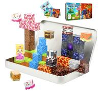 Tinyroo Tales Magnetic Blocks Travel Set 45PC Magic Portal Mini Magnetic Blocks Building Blocks STEM Montessori Sensory Toys for Boys & Girls 3+ Years Best Kids Toys & Birthday Gifts