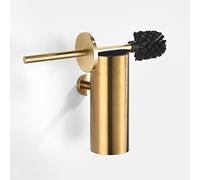TINYROW Toilet Brush with Holder for Bathroom Toilet Bowl Brush Holder Toilet Bowl Cleaner brush Wall Mounted Toilet Brush Brushed Gold