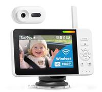 TinyShield - Wireless Baby Car Camera, 360 Degree Rotatable Backseat Mirror, USB Powered with Charger, Easy Installation, Baby Backseat Camera, View