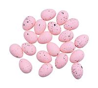tinysiry 20Pcs Easter Eggs Mini Eggs, DIY Artificial Bird Eggs Foam Eggs for DIY Crafts, Colorful Easter Party Favor, Easter Basket Stuffers Fillers Pink