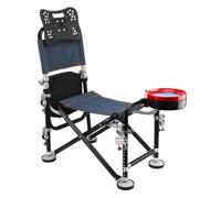 tinysiry Folding Carp Fishing Chair,Adjustable Fishing Chair with Backrest Rod Holder,Reclining Camping Chairs Fishing Deck Chair with Rise Fall 21cm Adjustment for Outdoor Activities Fisherman Gift