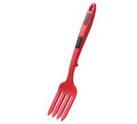 tinysiry Food Grade Silicone Cooking Fork, Heat Resistant Nonstick Blending Fork for Cooking, Silicone Dessert Pasta Fruit Fork Utensil for Kitchen Red