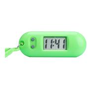 tinysiry Keychain Pocket Watch, Mini Digital Watches Suitable for Clip on Keys Lanyard Backpack, Electronic Clock Silent LCD Digital Display Green