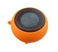 tinysiry Mini Speaker 3.5mm Jack Convenient Novel Mini Portable Hamburger Speaker Orange