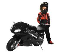 Tinysiry Pocket Gas Motorbike for Kids & Adults - 2-Stroke 49cc Mini Motorcycle with Dual Headlights & Front Rear Disc Brakes, Motocross Racing Max Speed 20Mph
