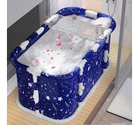 tinysiry Portable Bathtub, Extra Large Folding Bathtub for Adults with Plastic Frame, Freestanding Surround Foldable Bathtub 1 Set