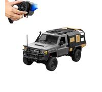 TinyWizTo 1/12 Scale RC Pickup Truck, 2.4G 4WD Full-Proportional Five-Door Opening Rock Crawler with light, for Adults (Silver)
