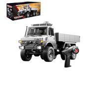 TinyWizTo 1/18 6WD All-Terrain Off-Road RC Transport Truck, 2.4G 15KM/H High Speed Crawler Model, Ideal (Silver)