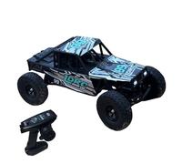 TinyWizTo 1:18 Scale 4WD Tube Chassis Off-Road RC Car Model, 2.4G 3CH Mini Rock Crawler with Flip-up Headlights and Spring Suspension (RTR/Green)