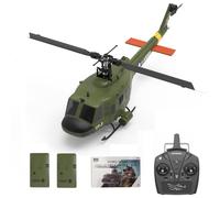 TinyWizTo F07 UH-1 Huey 1/34 RC Helicopter, 2.4G 6CH Brushless Direct-Drive 6G Flybarless RC AirCraft Model with Optical Flow Positioning (RTF Version/Mode1/Mode2)