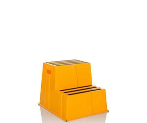 TIO-E2 | Folding ladder - 2 Steps - Step stool Yellow