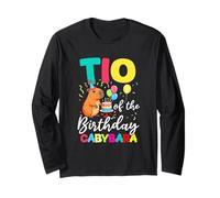 TIO of The Birthday Capybara Girl Bday Party Family Long Sleeve T-Shirt