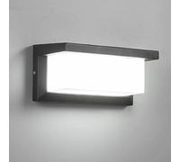 TIOCA LED Wall Light, 12W Square Metal Bulkhead Lights,Exterior Wall Lighting Fixture Cool White Outdoor Wall Lamp For Patio Balcony Garage Workshop（IP65 Waterproof ）