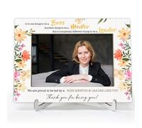 TIOFUNO Boss Appreciation Gifts - Wooden 4x6 Picture Frame for Desk Display - Going Away Gift for Leader